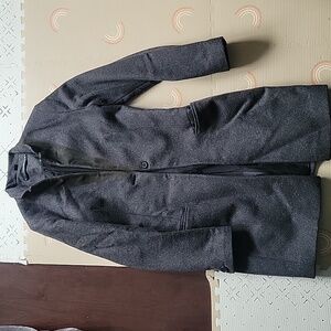 All Saints grey wool coat